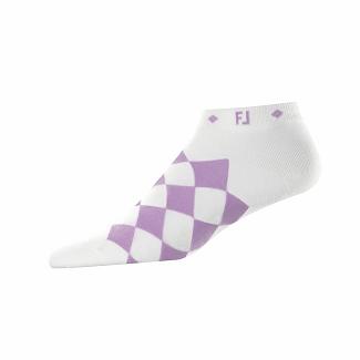 Women's Footjoy ProDry Golf Socks White/Pink NZ-449749